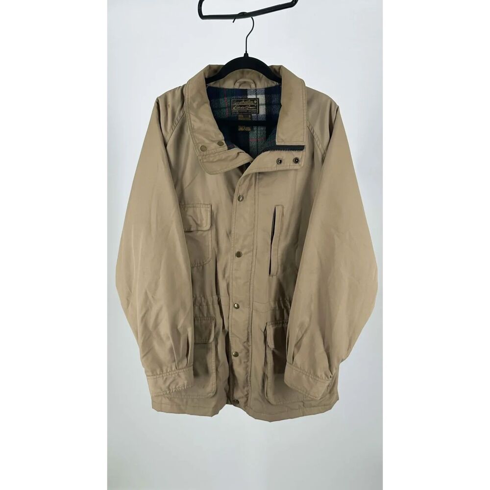 Vintage Eddie Bauer Flannel Lined Field Jacket Size XL